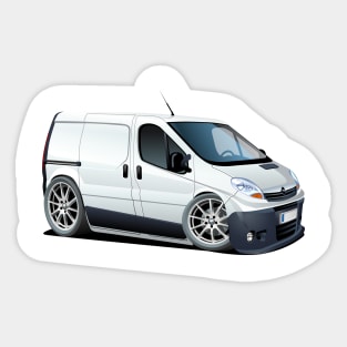 cartoon van Sticker